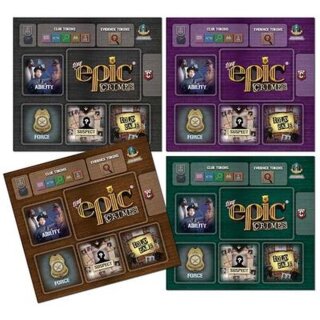 Tiny Epic Crimes - Player Mat Set (EN) (4)