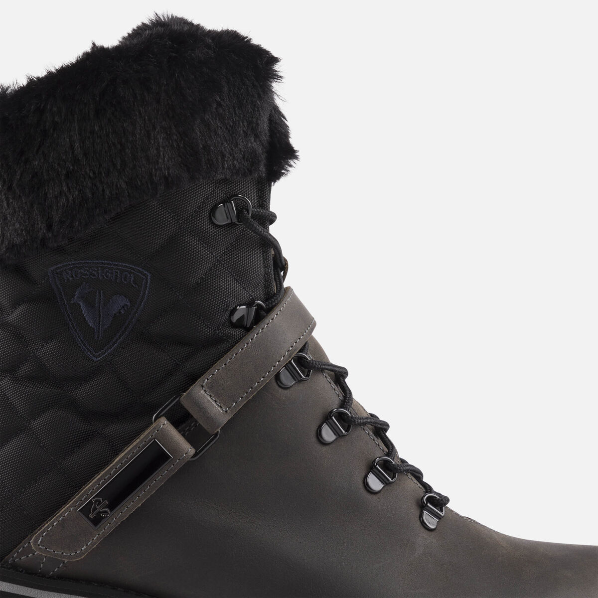 1907 Megeve Grey Wax Damenstiefel