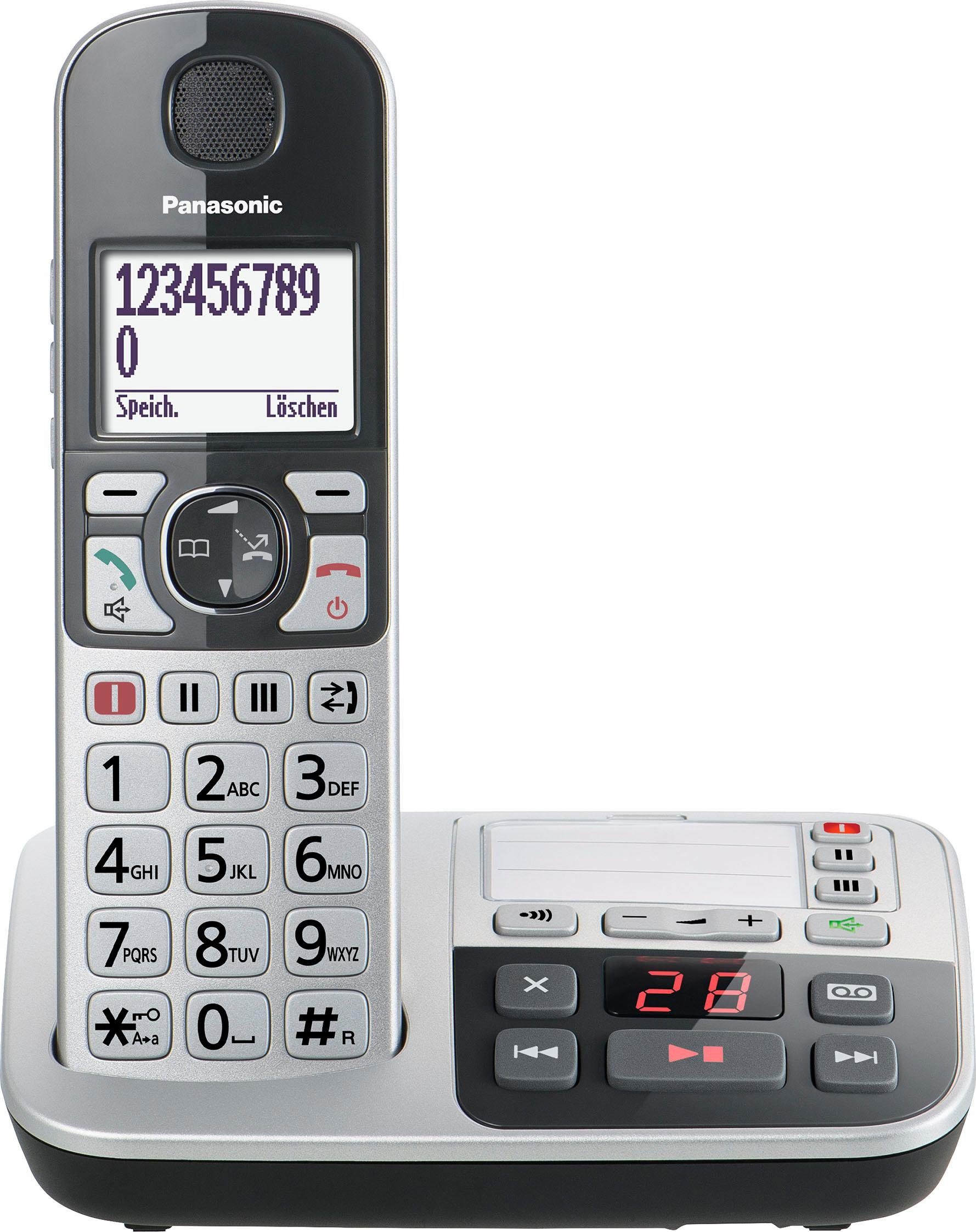 Panasonic KX-TGE520 Seniorentelefon (Mobilteile: 1, inkl. Anrufbeantworter)