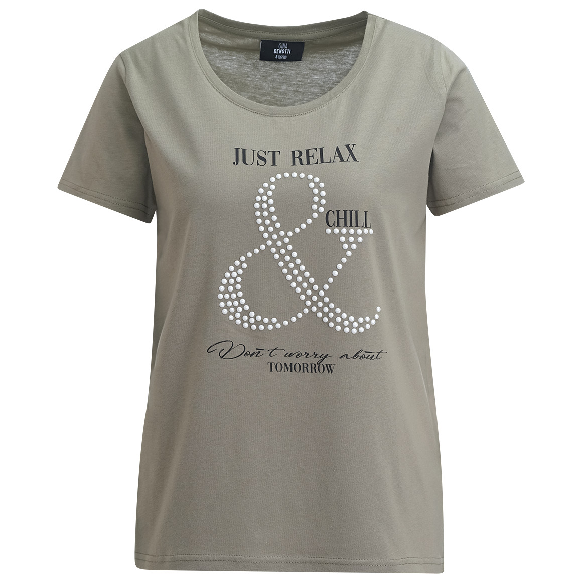 Damen T-Shirt mit Message-Print