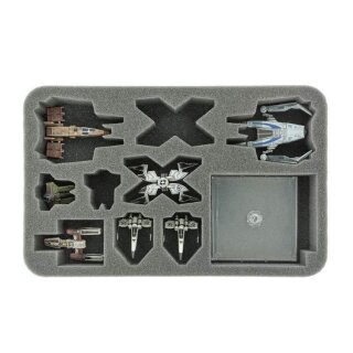 Feldherr Schaumstoffeinlage für X-Wing StarViper, M3-A. IG-2000, Z-95