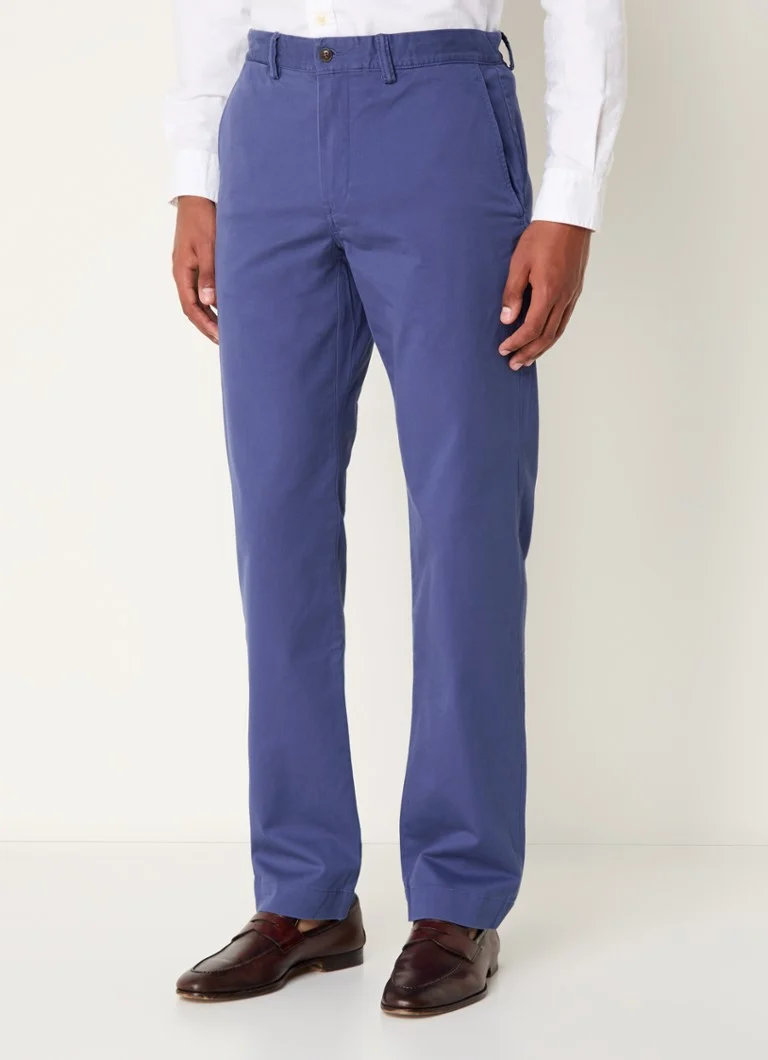 Pantaloni chino drepți Ralph Lauren cu buzunare laterale