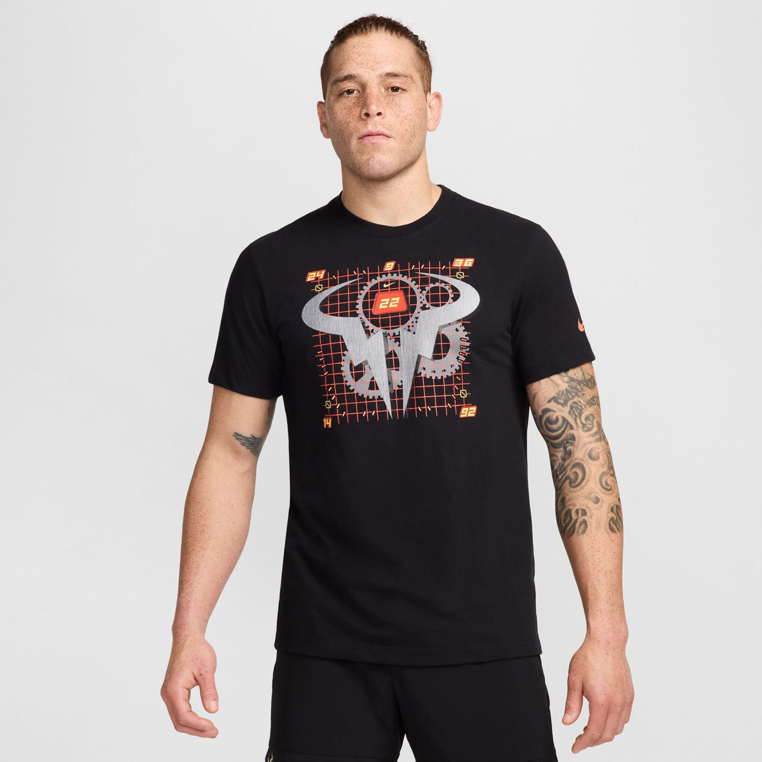 Dri-Fit Rafa OC T-Shirt Herren - Schwarz, Mehrfarbig