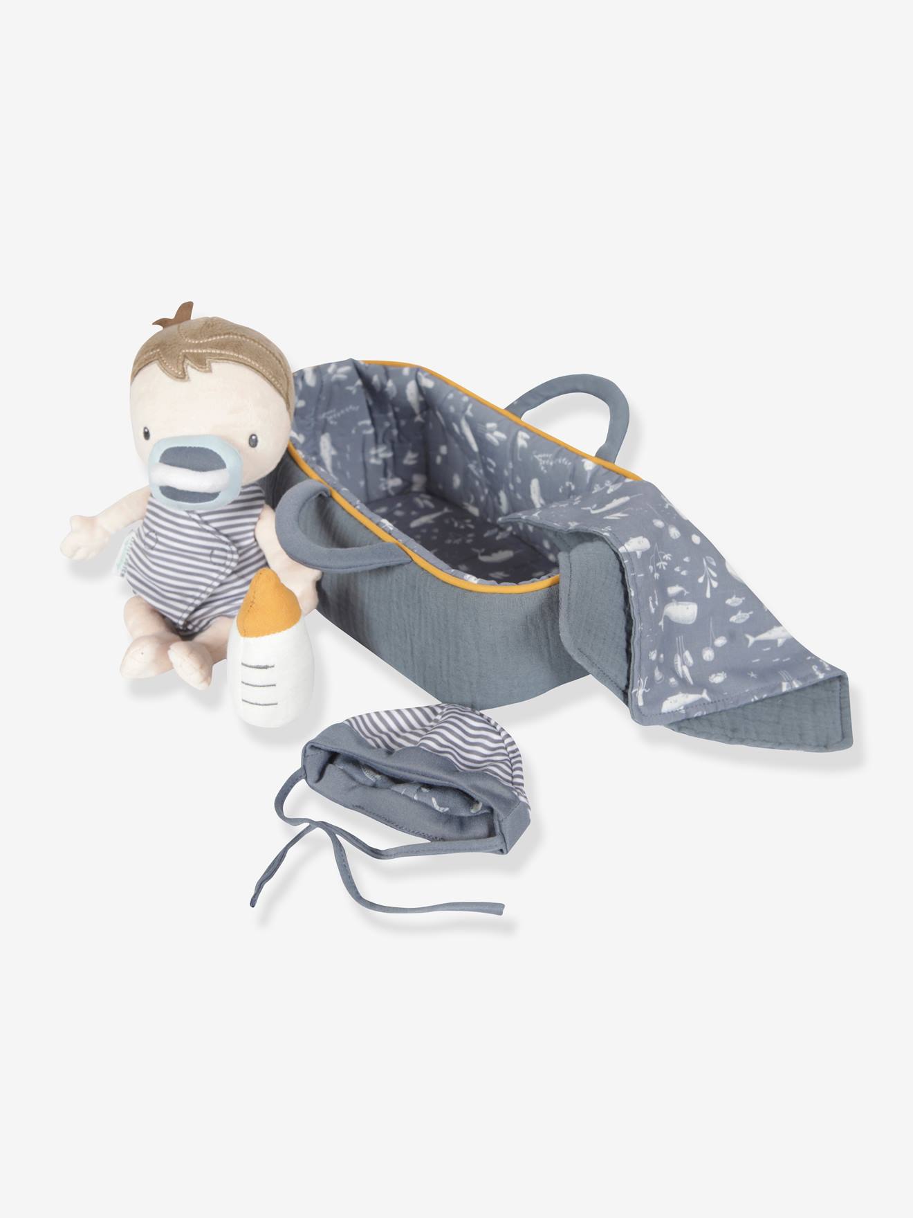 Poupon LITTLE DUTCH Bébé Jim et ses accessoires bleu