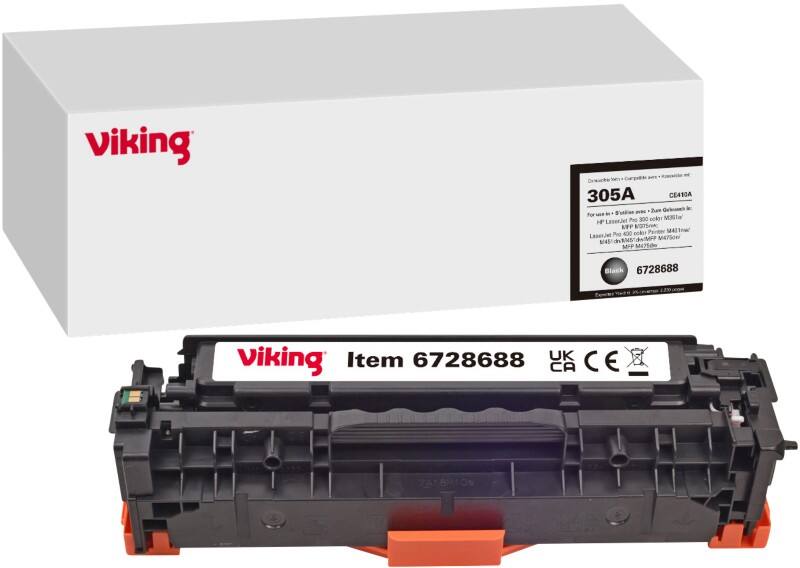 Viking 305A Kompatibel HP Tonerkartusche CE410A Schwarz