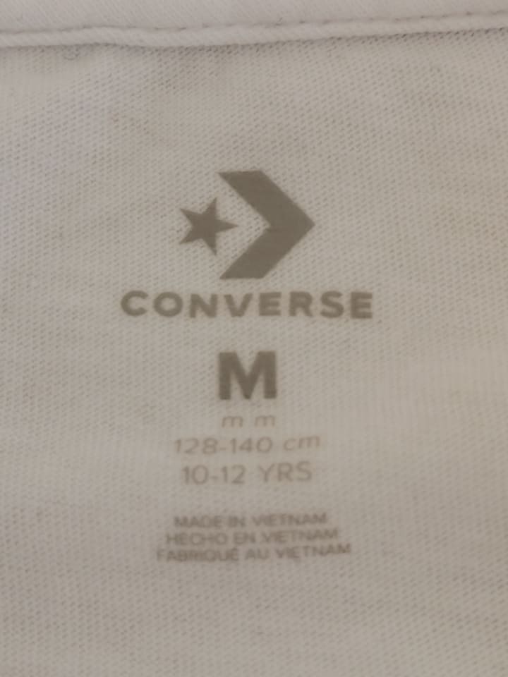 Converse Shirt in Weiß (10-12 Jahre) eher ab Gr. 140 günstig kaufen 128-140