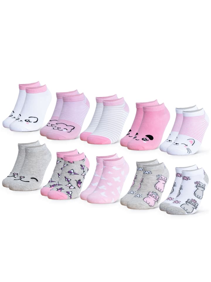 Occulto 10er Pack Sneaker Socken Motive Motivo in Katze günstig kaufen