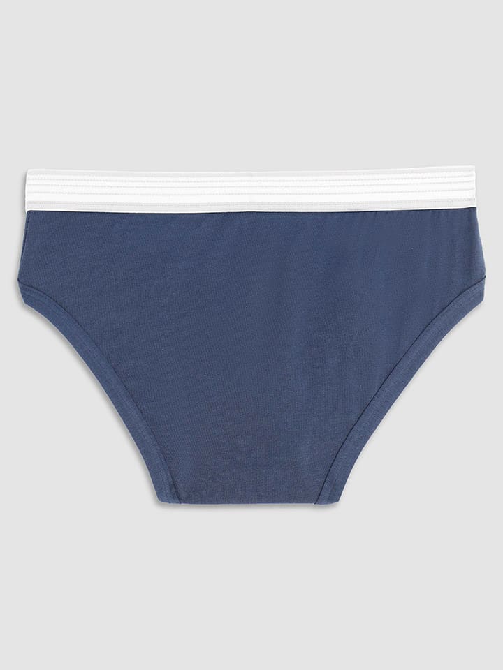 COTONELLA 2er-Set: Slips in Grau/ Dunkelblau günstig kaufen