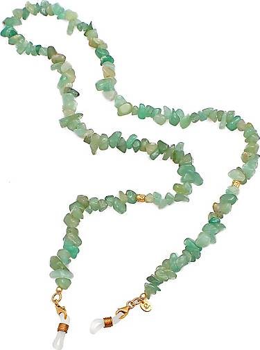 Elli PREMIUM Schmuckzubehör Brillenkette Aventurin Beads 925 Silber