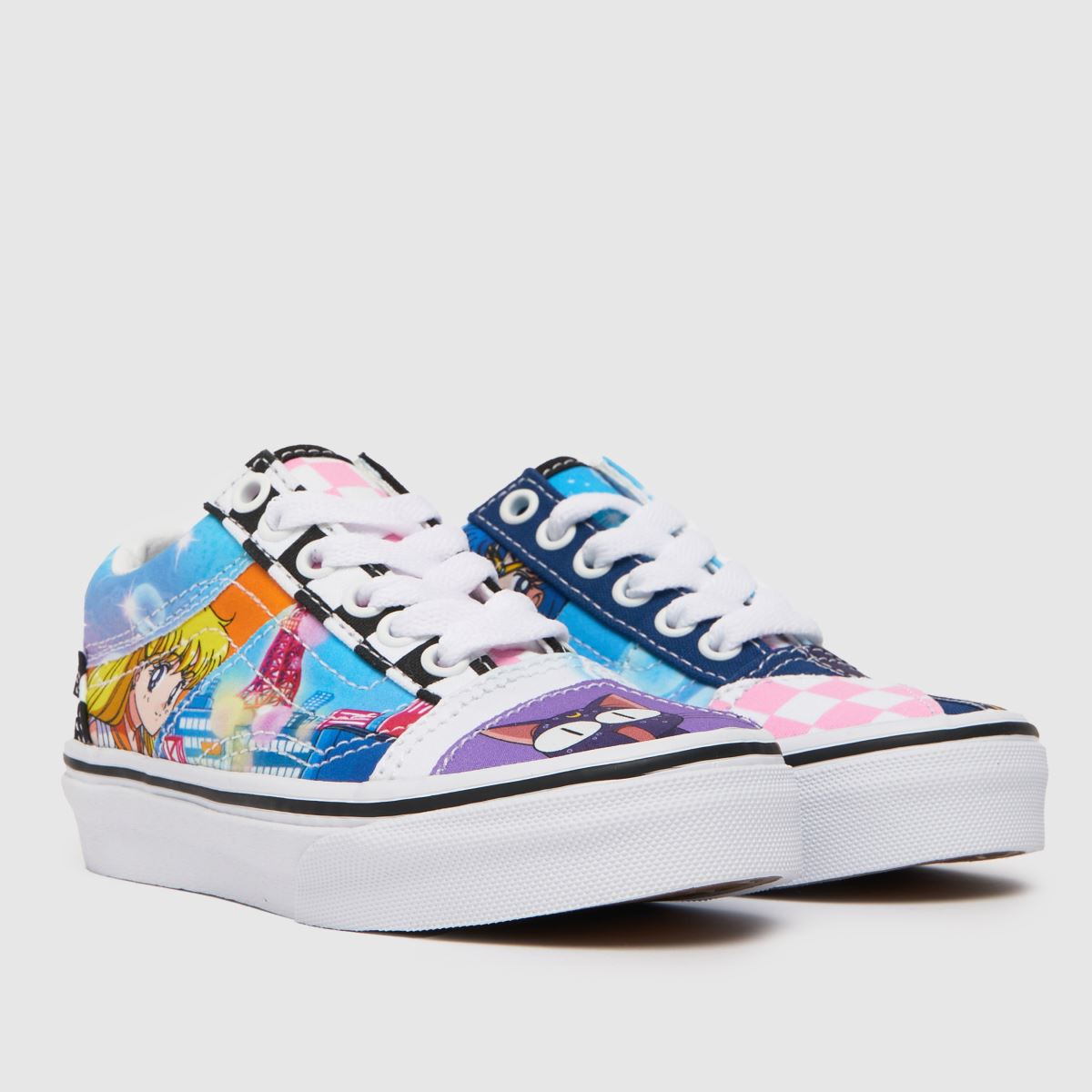 Vans multifärgade old skool sailor moon juniorsneakers