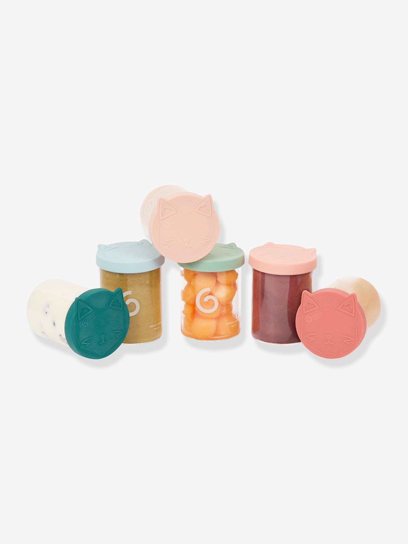 Babymoov 6 Breigläser ISY BOWLS BABYMOOV 250 ml - blau