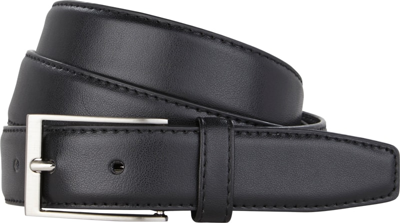 Gürtel aus Leder in schwarz