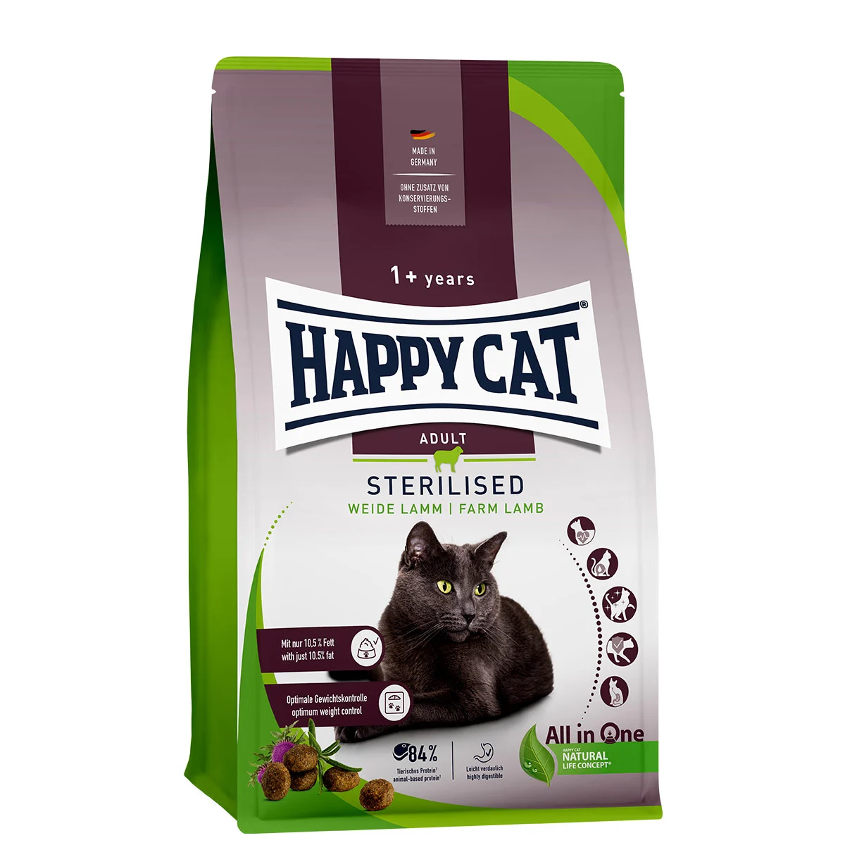 Happy Cat Sterilised Adult Weide Lamm günstig kaufen