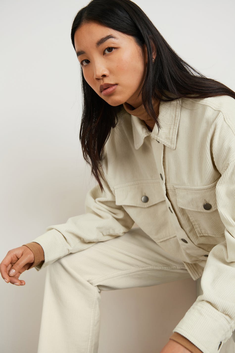Mel cord shacket