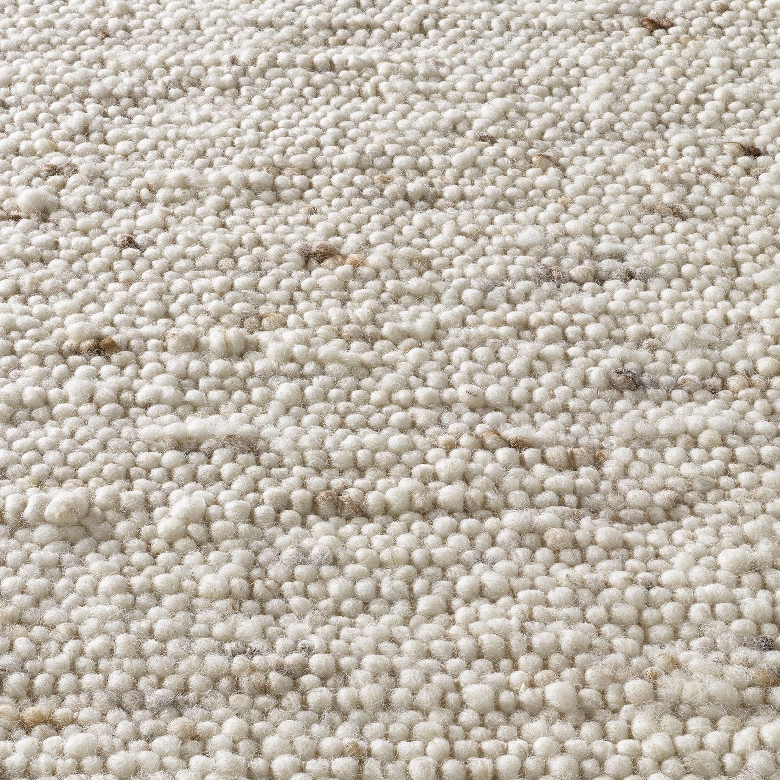 Wollteppich TaraCarpet Fjord, TaraCarpet, rechteckig, Höhe: 10 mm, Handwebteppich Schurwolle nat. meliert Wohnzimmer Schlafzimmer 060x120