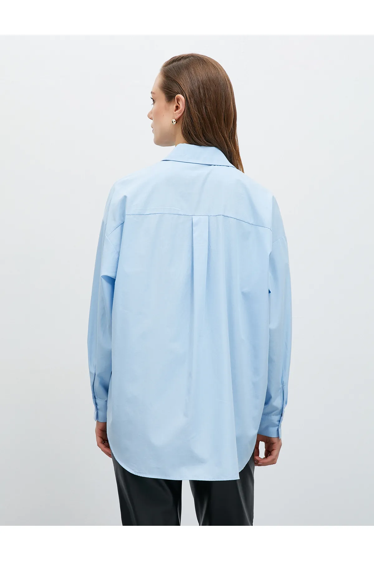 Koton  Oversize-Hemd aus Baumwolle mit Taschendetail