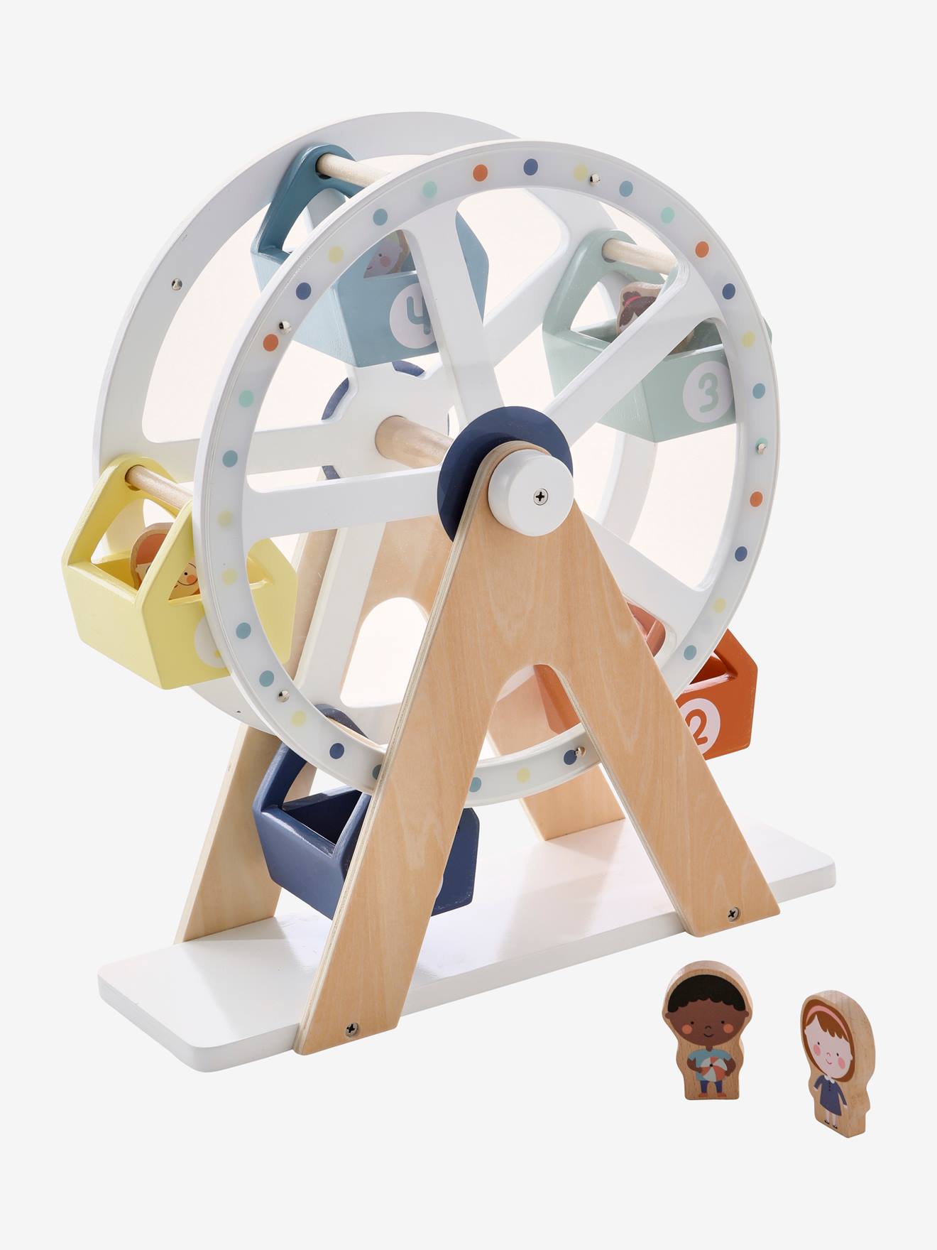 La grande roue des amis des petits en bois FSC® blanc