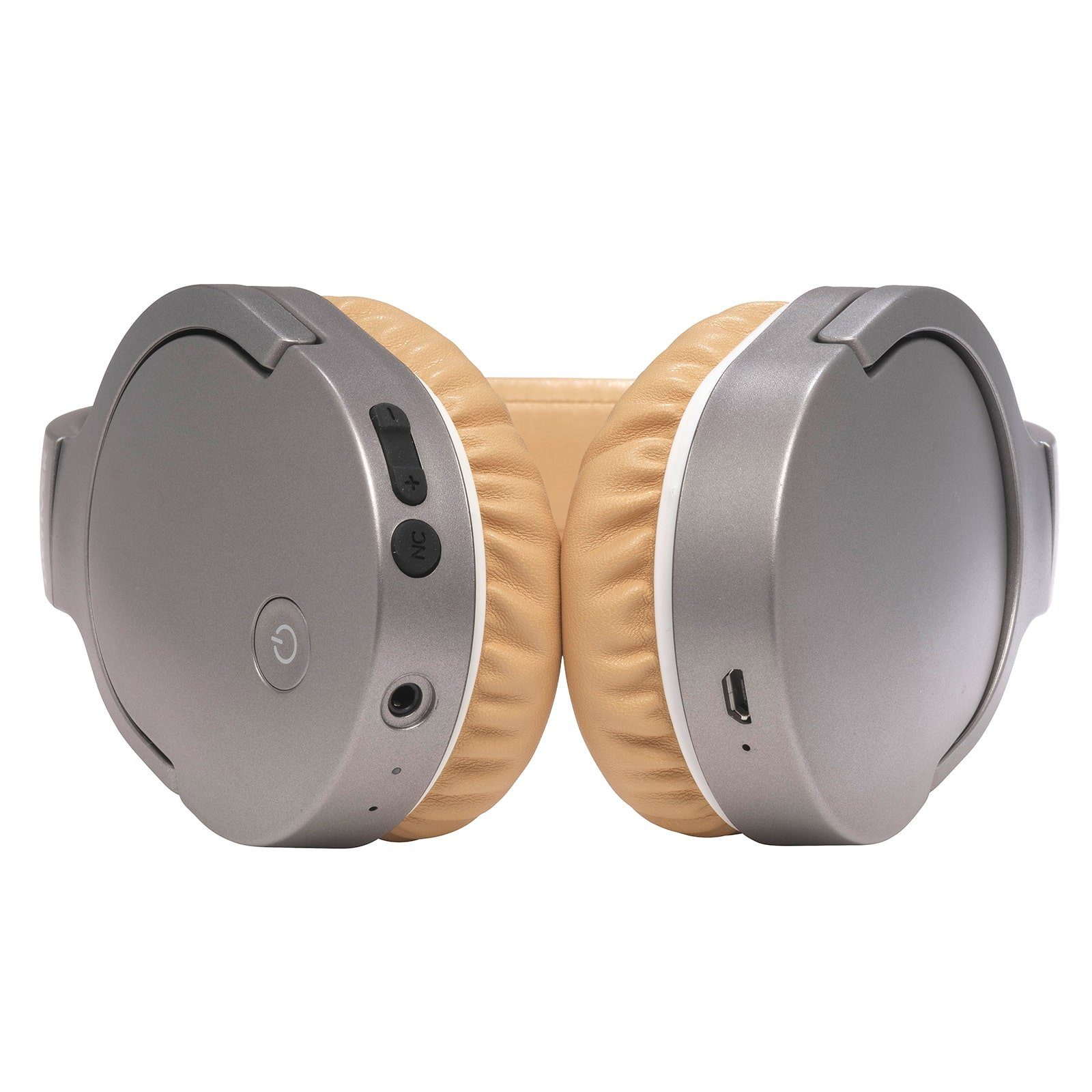Denver BTN-207SAND Bluetooth Over-Ear Kopfhörer (Mit Mikrofon, ANC (Geräuschunterdrückung), Bluetooth, Gepolstert)