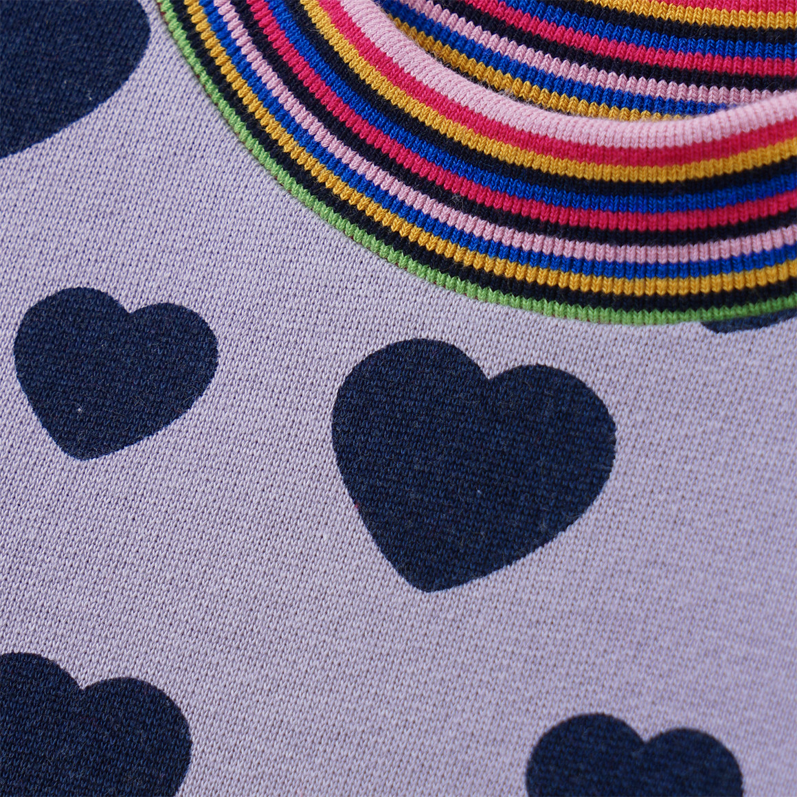 Mädchen Sweatkleid mit Herz-Print