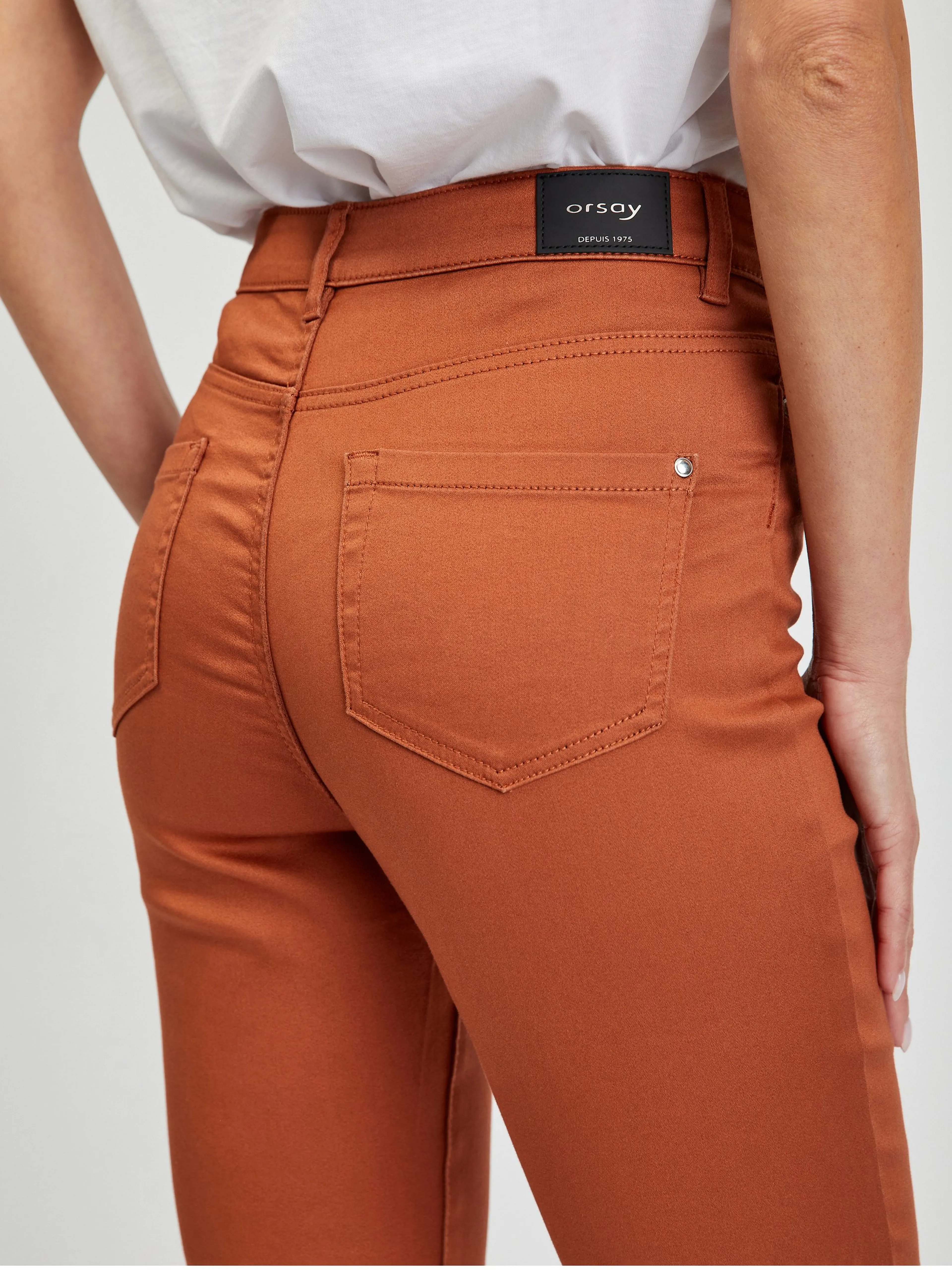 Braune Damenhose mit schmaler Passform ORSAY Paul