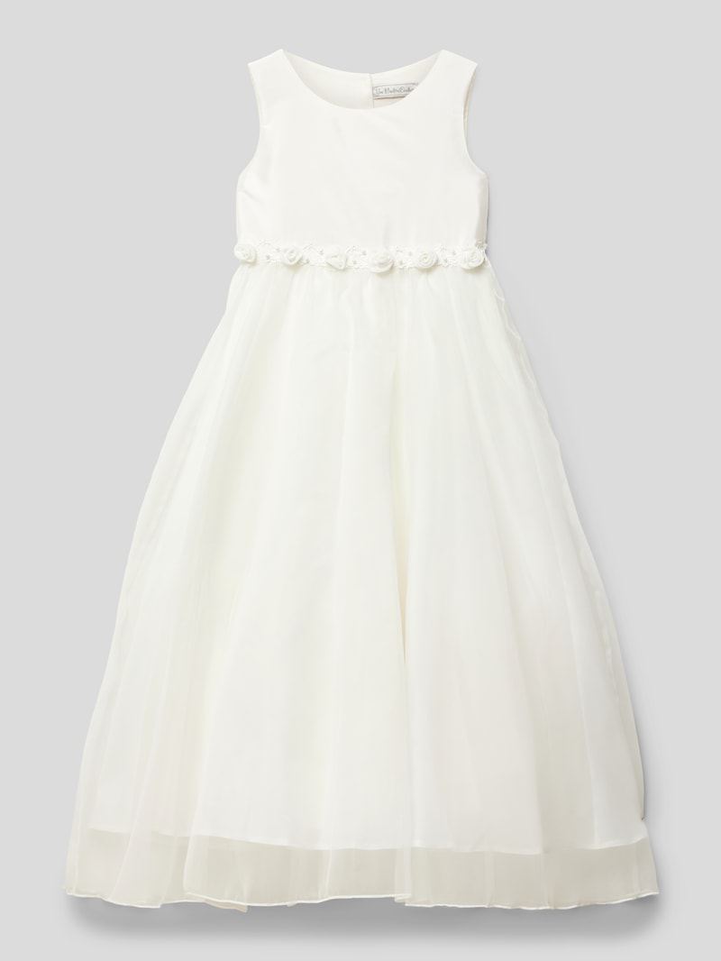 Kommunionskleid mit Taillenband in offwhite