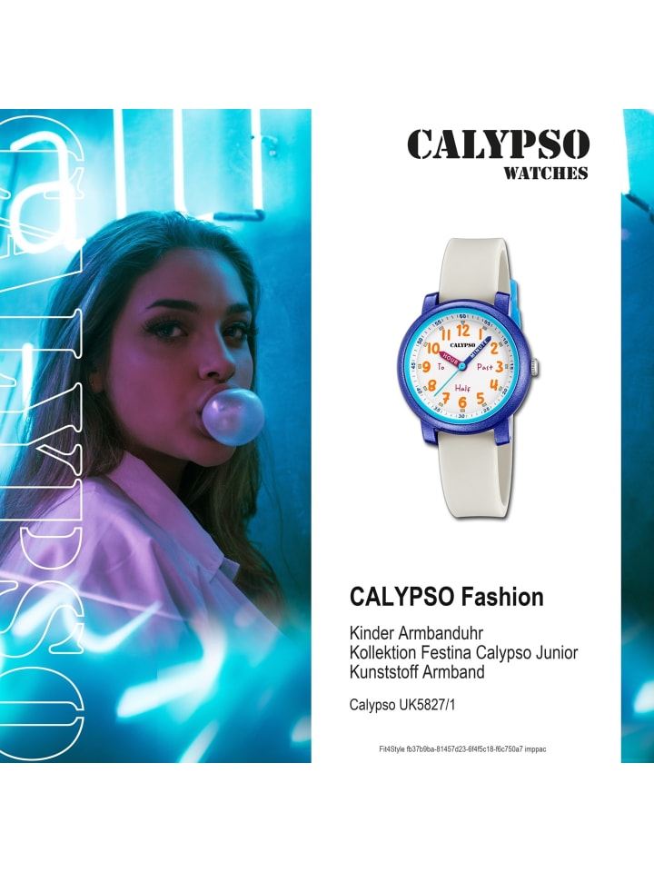 Calypso Analog-Armbanduhr Calypso Junior weiß mittel (ca. 32mm) günstig kaufen onesize