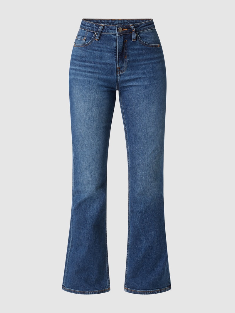 Bootcut Jeans mit Stretch-Anteil in blau