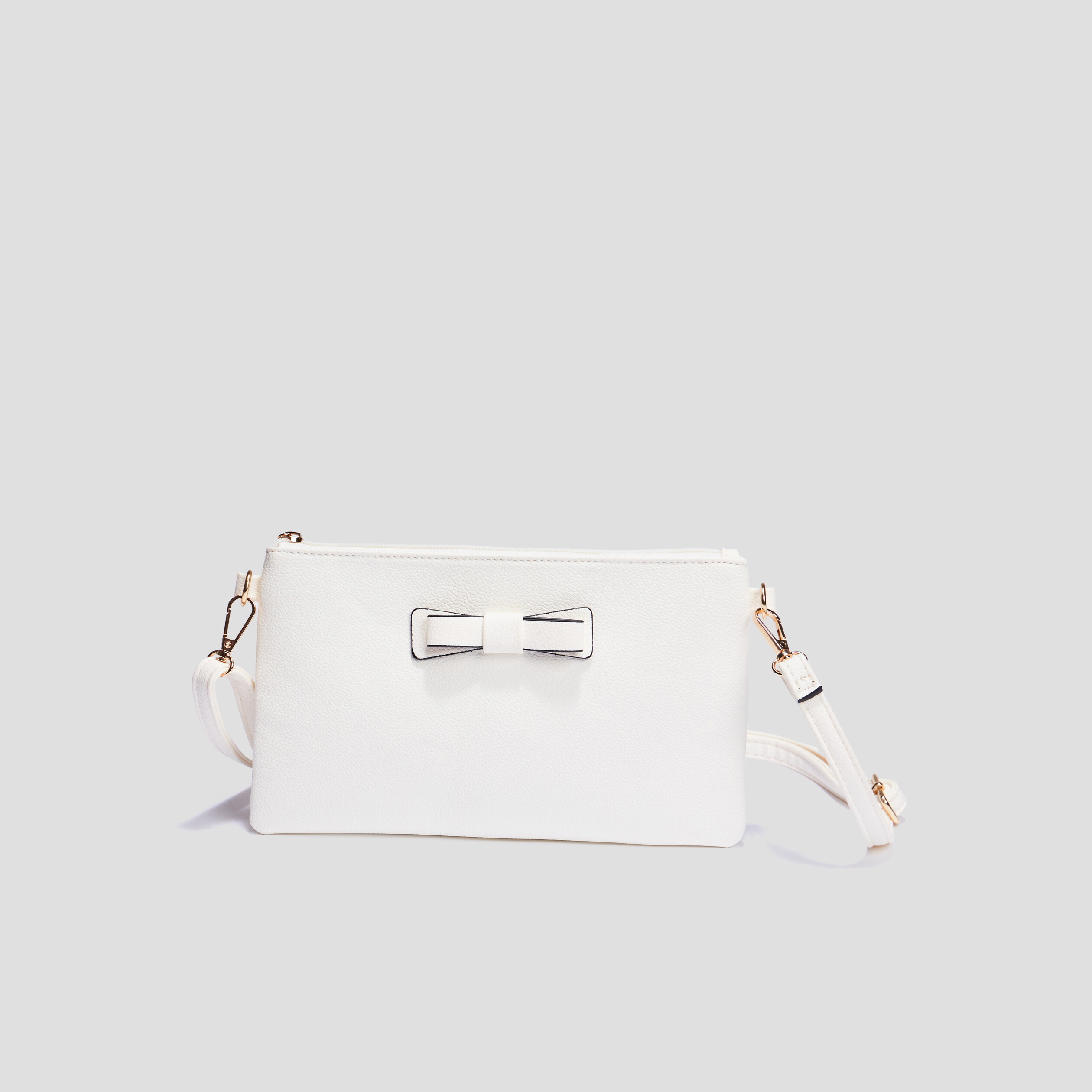 Sac pochette en bandoulière blanc femme | La Halle