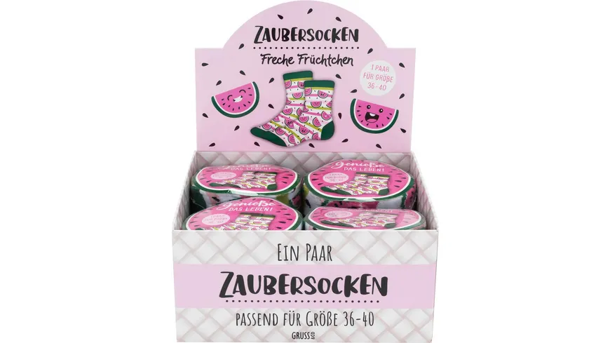 GRUSS & CO Zaubersocken »Melone« mehrfarbig