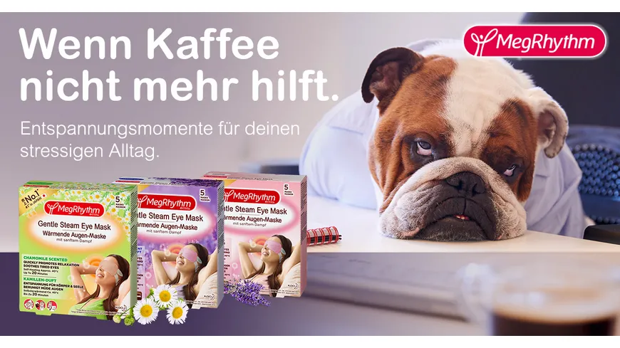 MegRhythm Wärmende Augen-Maske - Lavendel-Duft