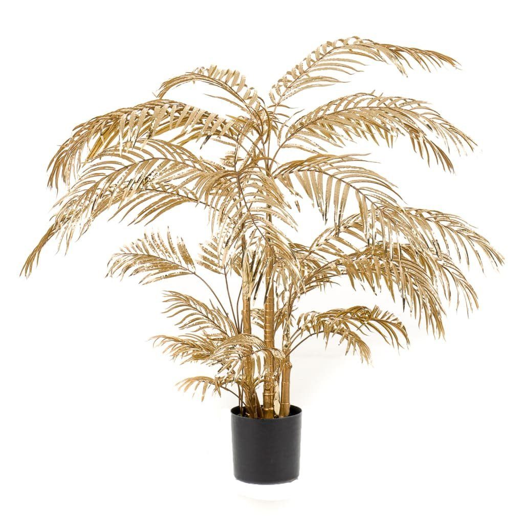 Kunstrasen Künstliche Areca-Palme 145 cm Golden, Emerald, Höhe: 145 mm