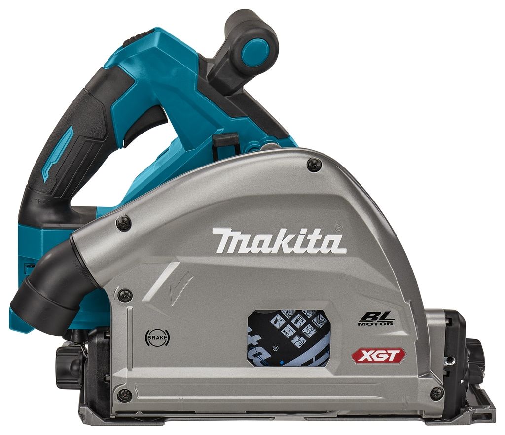 Makita SP001GZ06 Akku-Tauchsäge 40V Max (ohne Akkus und Ladegerät) mit AWS-Sender + 2 x Führungsschienen 1500 mm + Verbindungsleisten + Tasche