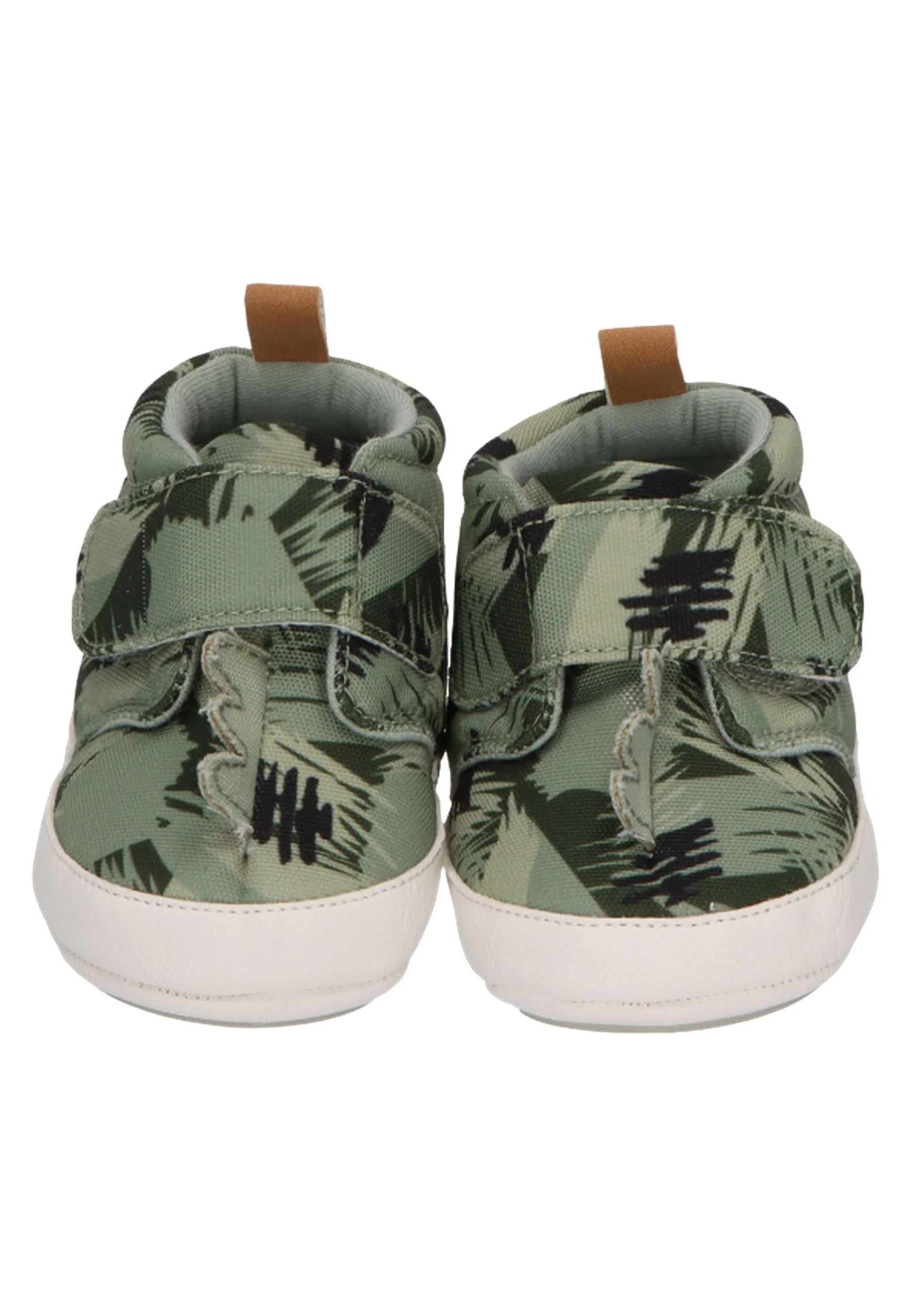 Babyschuh mit Jungle-Muster und Dinozacken