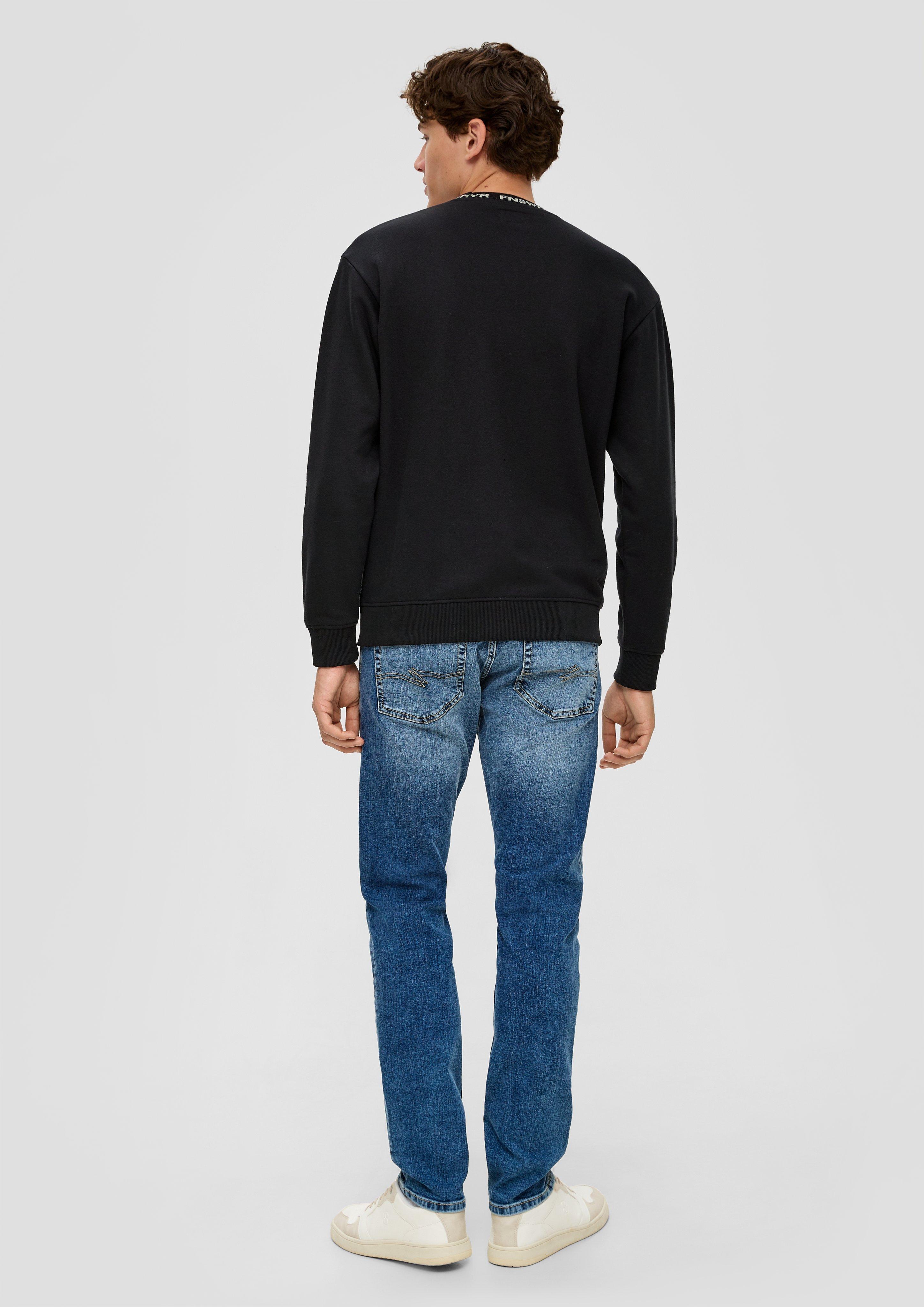 Sweatshirt mit Jacquard-Blende  2135447-9999