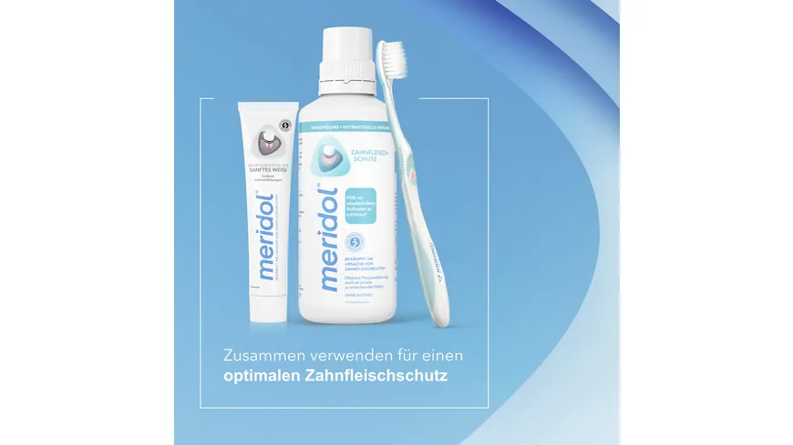 meridol Zahnpasta Sanftes Weiss - Zahncreme schützt vor Zahnfleischentzündungen, für natürlich weiße Zähne 75 ml