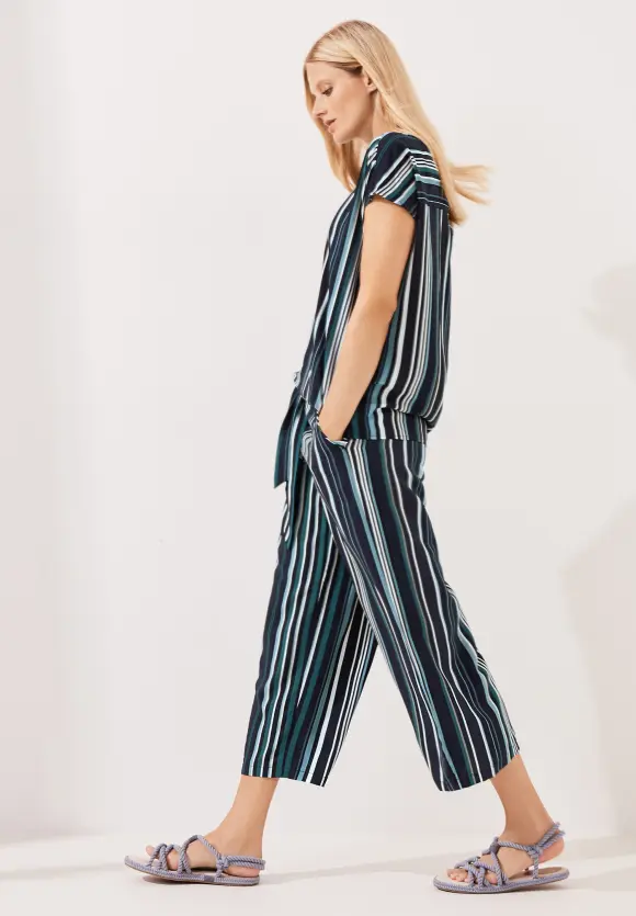 CECIL Loose Fit Hose mit Streifen