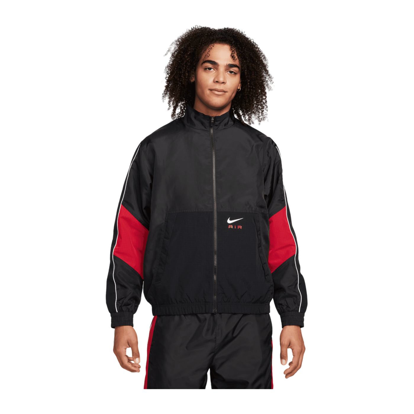 Nike Woven Air Jacke Schwarz Rot F011