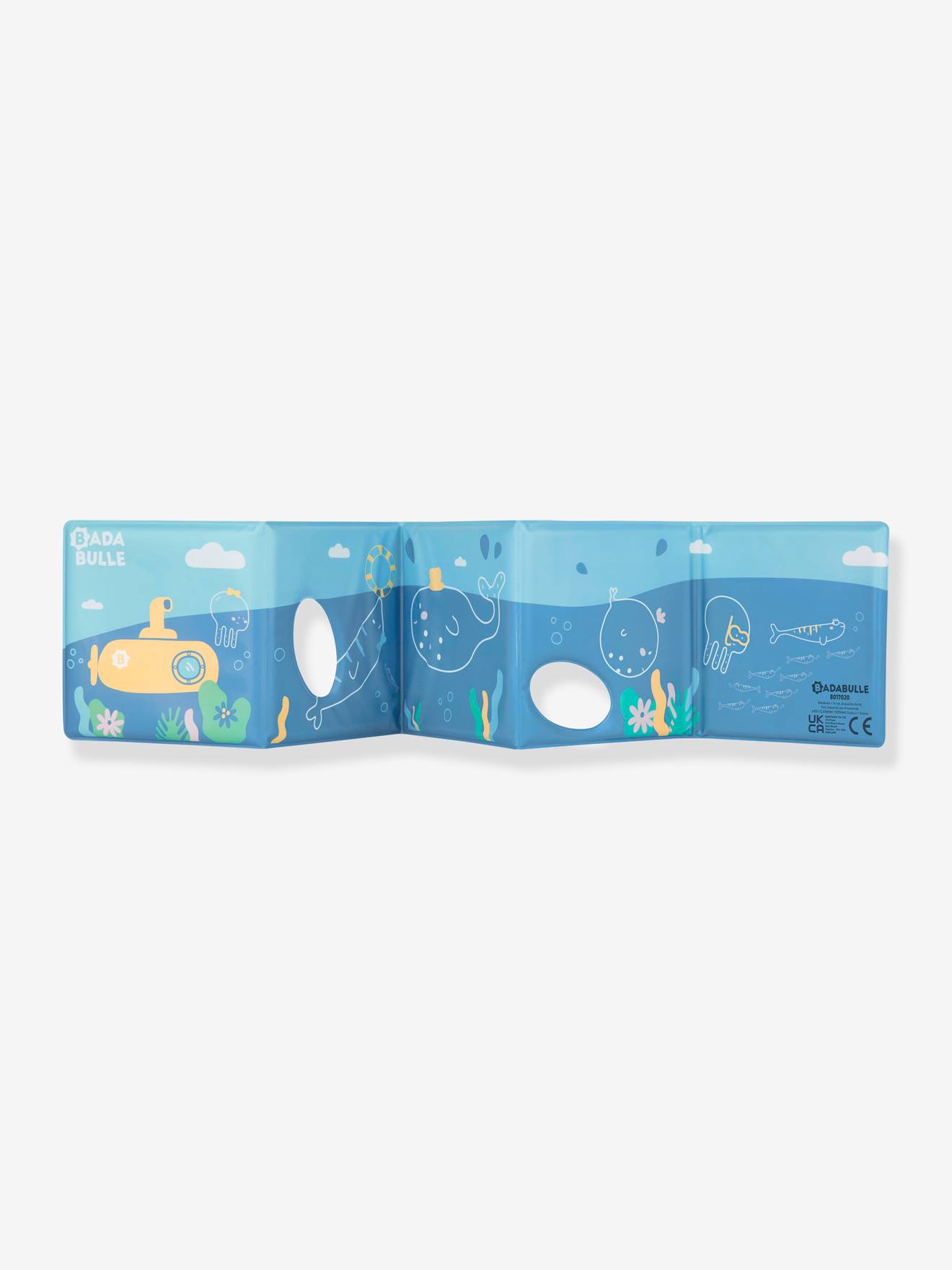 Livre + marionnette + stickers de bain en mousse BADABULLE multicolore