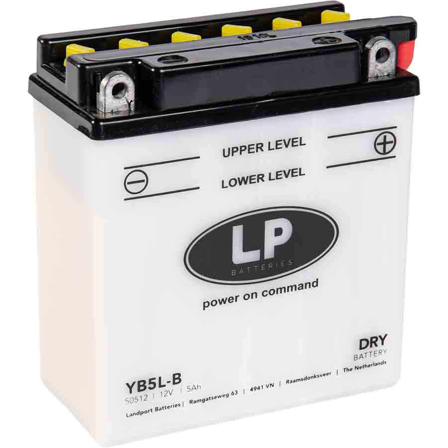 Landport YB5L-B,12N5-3B Motorrad Batterie inkl. Befüllung Batteriesäure, 12V, 5Ah - ATU