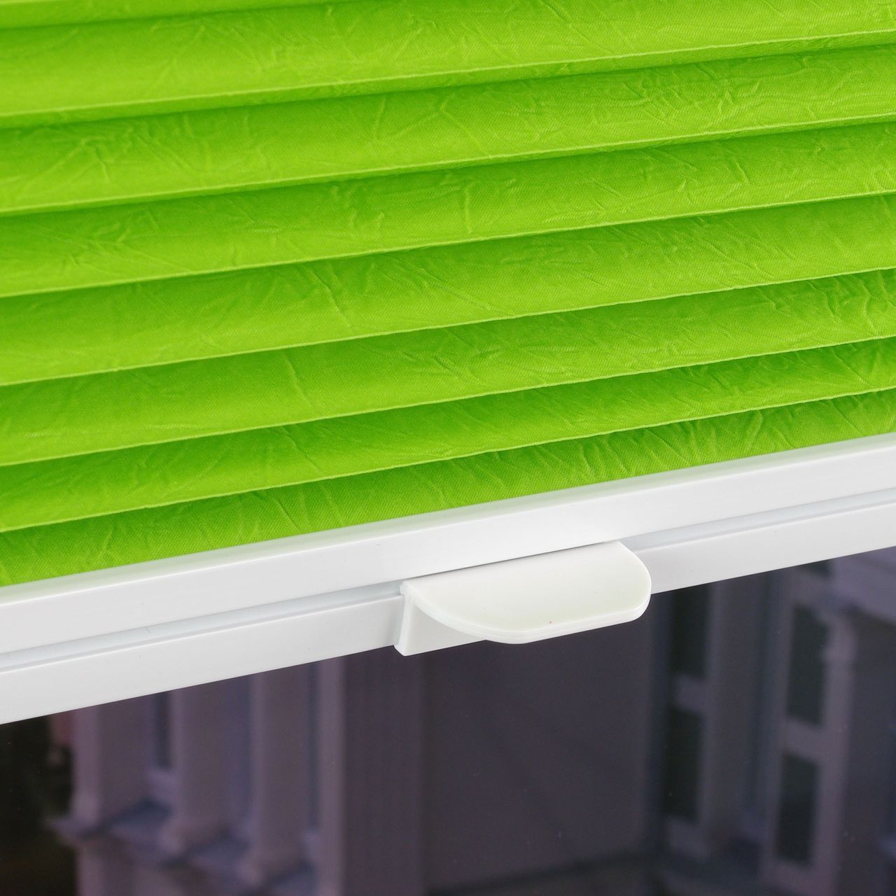 Bella Casa Klemmfix-Plissee verspannt, 150 x 90 cm, Apple Green