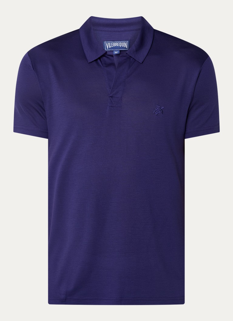 Vilebrequin Pirinol regular fit polo made of lyocell with embroidery