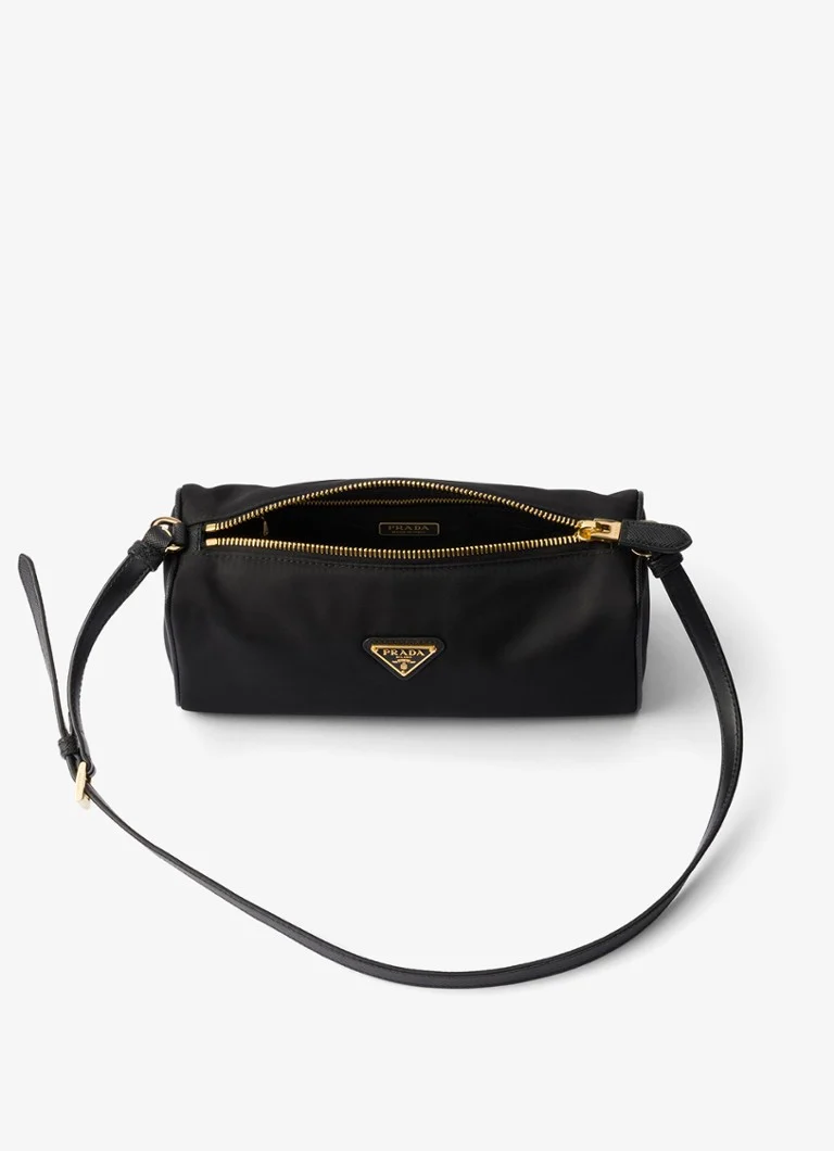 Prada Re-Nylon shoulder bag with leather details
