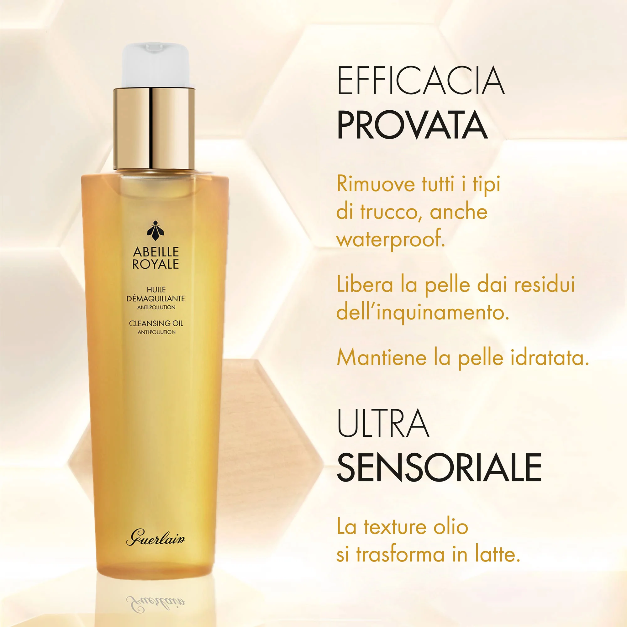 Abeille Royale Huile Démaquillante Anti-Pollution – Gesichtsreinigungsöl