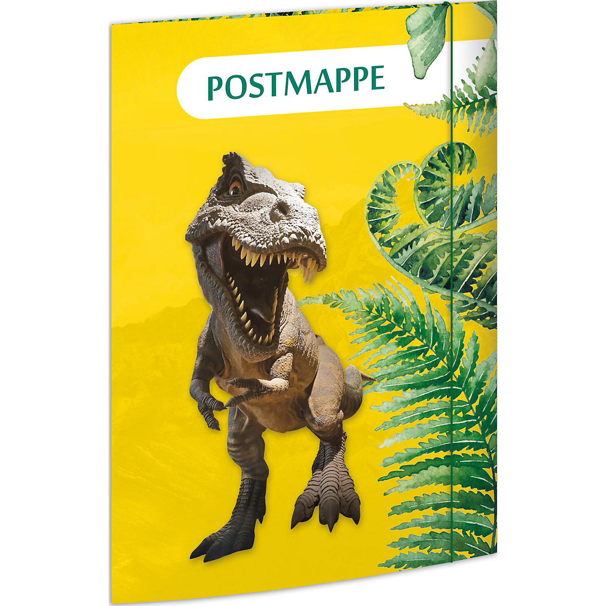 Sammelmappe/Postmappe Tyrannosaurus, DIN A4, mit Gummizug