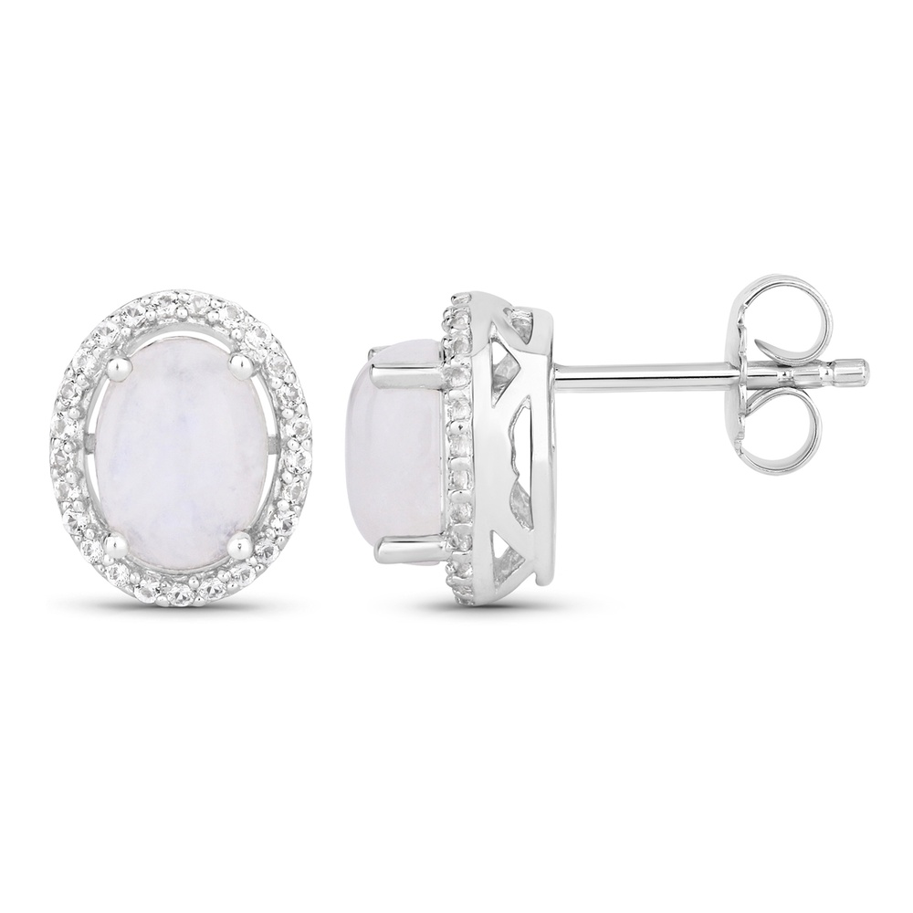 Rafaela Donata Boucles doreilles Argent sterling Pierre de lune en Argent Bijoux