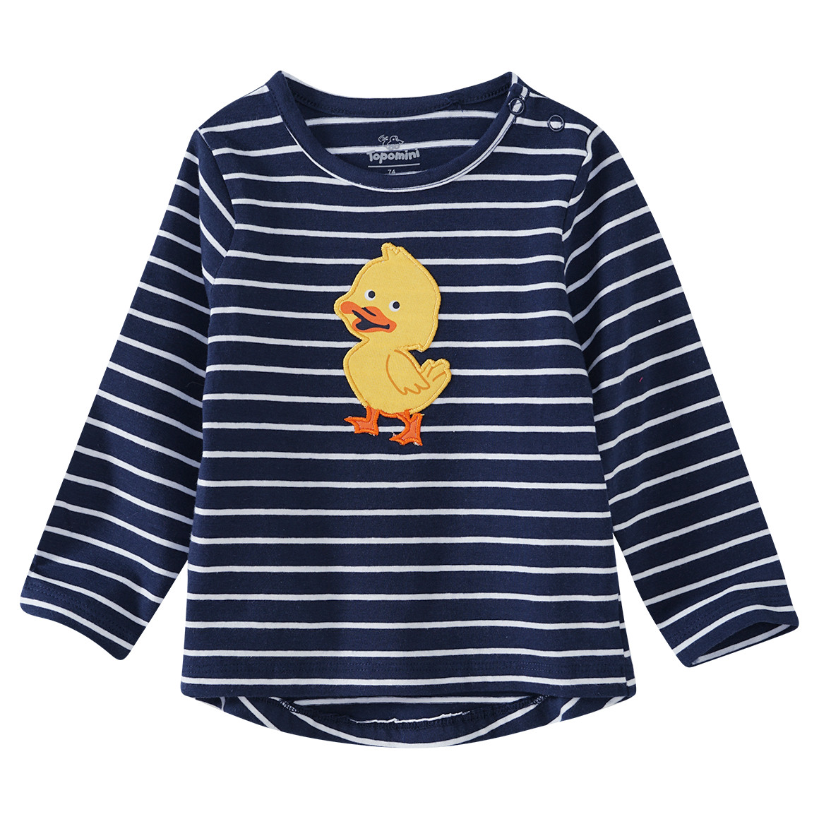 Baby Langarmshirt mit Entchen-Applikation
