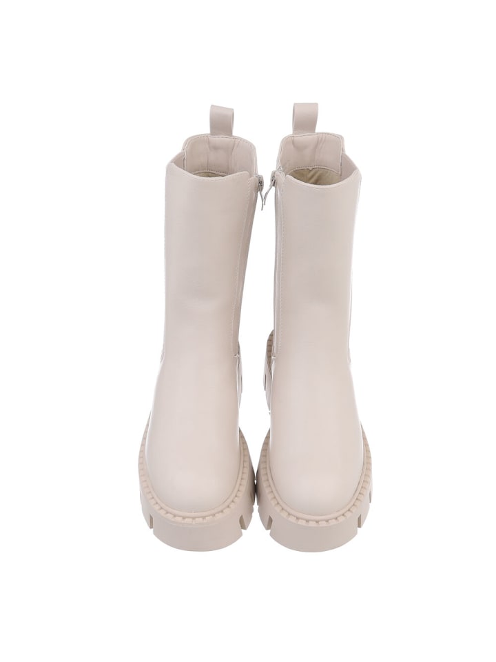Ital-Design Stiefelette in Beige günstig kaufen