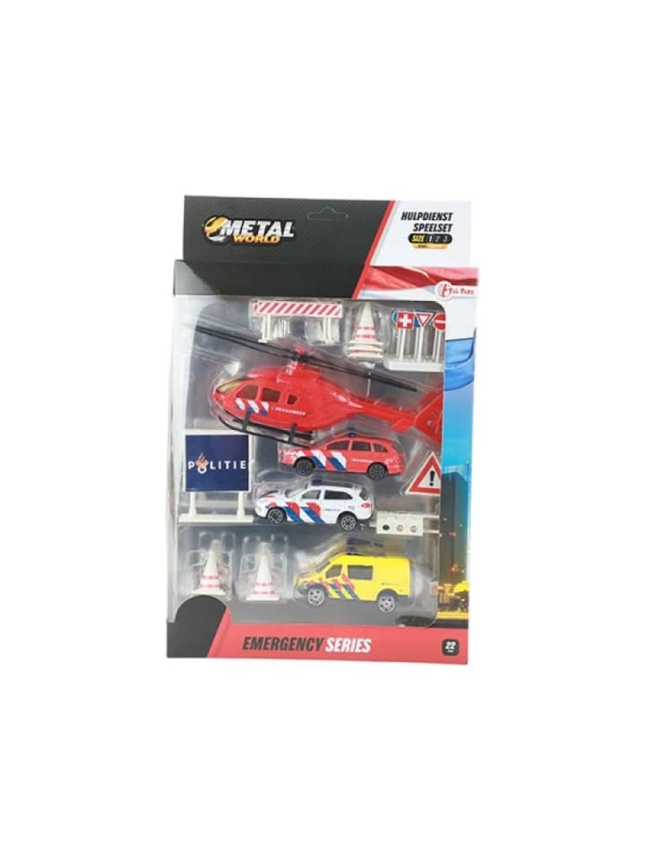 Toi-Toys Krankenwagen Hubschrauber Autos Straßenschilder-Set aus Metal 3 Jahre günstig kaufen onesize