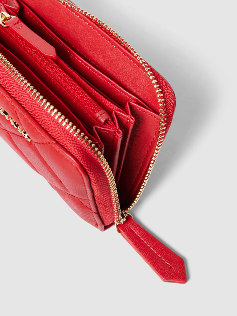 Portemonnaie mit Label-Detail Modell 'OCARINA' in rot