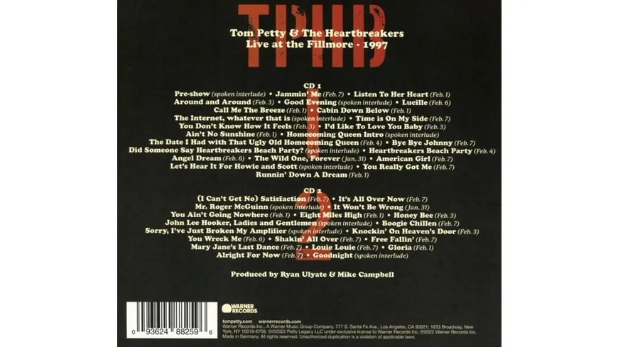Live at the Fillmore,1997 Softpak